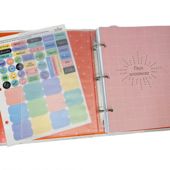 Caderno Argolado Fina Ideia Frases Coloridas Caderno Argolado Fina Ideia Frases Coloridas